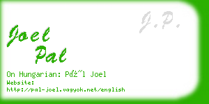 joel pal business card